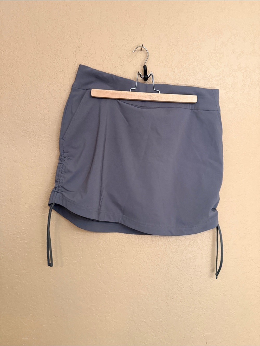 Women's Gray Active Skort with Adjustable Side Ties